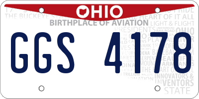 OH license plate GGS4178
