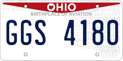 OH license plate GGS4180