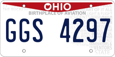 OH license plate GGS4297