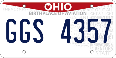 OH license plate GGS4357
