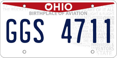 OH license plate GGS4711