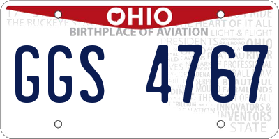 OH license plate GGS4767