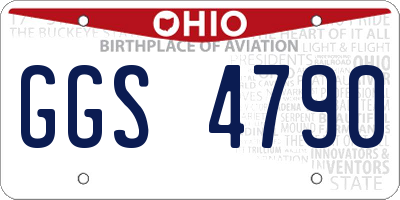 OH license plate GGS4790