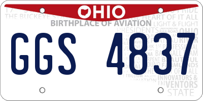 OH license plate GGS4837