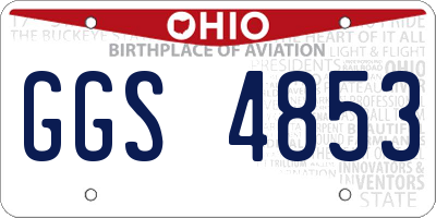 OH license plate GGS4853