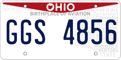 OH license plate GGS4856