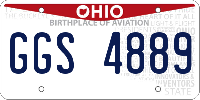 OH license plate GGS4889