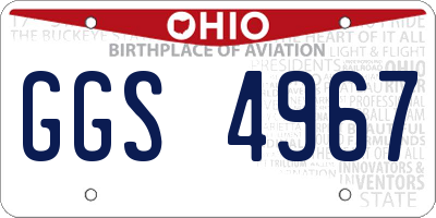OH license plate GGS4967