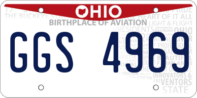 OH license plate GGS4969