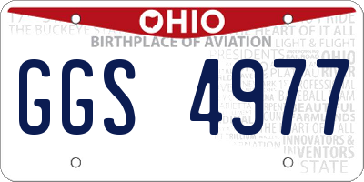 OH license plate GGS4977