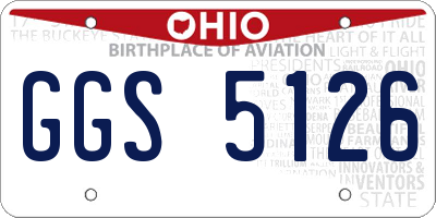 OH license plate GGS5126