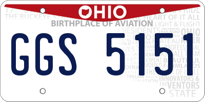 OH license plate GGS5151
