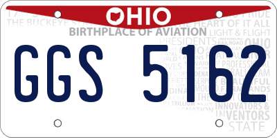 OH license plate GGS5162