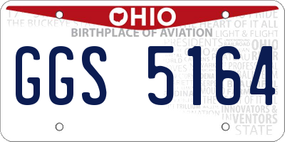 OH license plate GGS5164