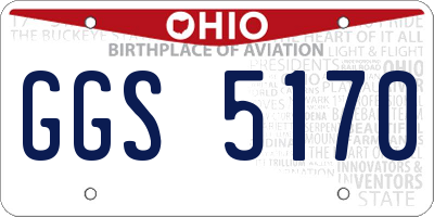 OH license plate GGS5170