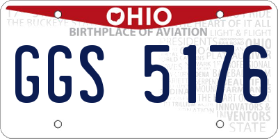 OH license plate GGS5176