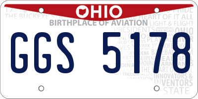 OH license plate GGS5178