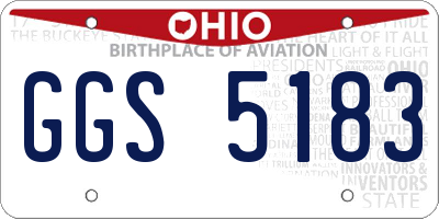 OH license plate GGS5183