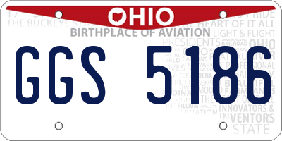 OH license plate GGS5186
