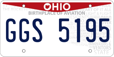 OH license plate GGS5195