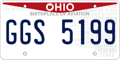 OH license plate GGS5199
