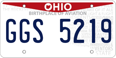 OH license plate GGS5219