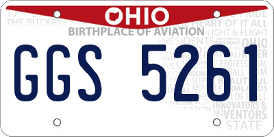 OH license plate GGS5261
