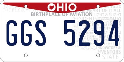 OH license plate GGS5294