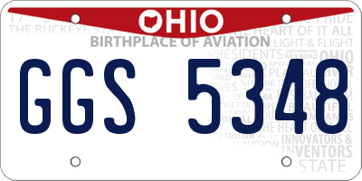 OH license plate GGS5348