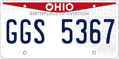 OH license plate GGS5367