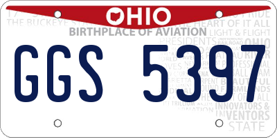 OH license plate GGS5397