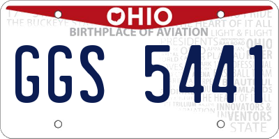 OH license plate GGS5441