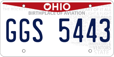 OH license plate GGS5443