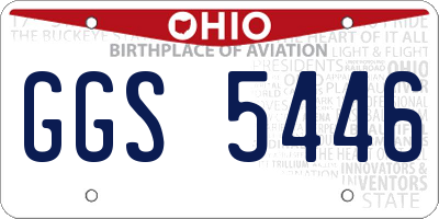 OH license plate GGS5446