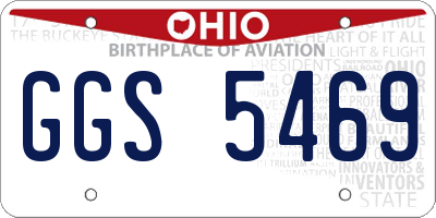 OH license plate GGS5469