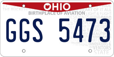 OH license plate GGS5473