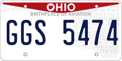 OH license plate GGS5474