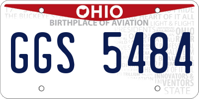 OH license plate GGS5484