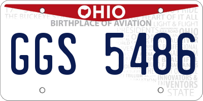 OH license plate GGS5486