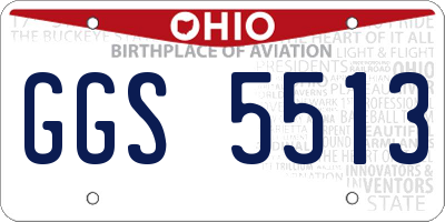 OH license plate GGS5513