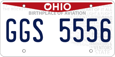 OH license plate GGS5556