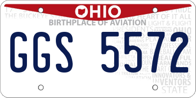 OH license plate GGS5572
