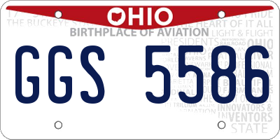 OH license plate GGS5586