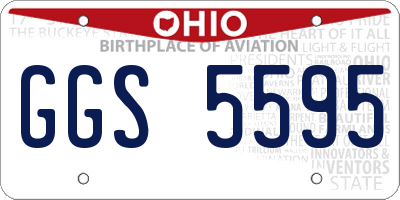 OH license plate GGS5595