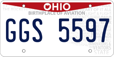 OH license plate GGS5597
