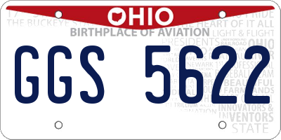 OH license plate GGS5622