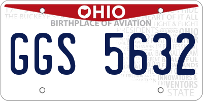 OH license plate GGS5632