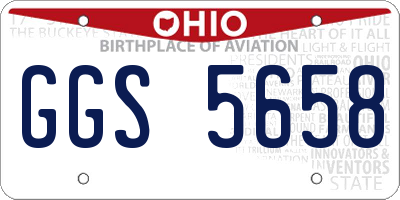 OH license plate GGS5658