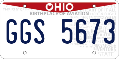 OH license plate GGS5673