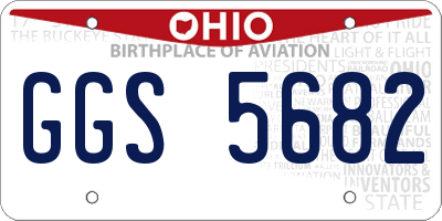 OH license plate GGS5682